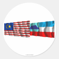 Malaysia & Sabah waving flags