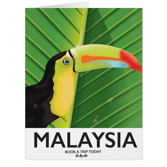 Malaysia Toucan travel poster (Front)