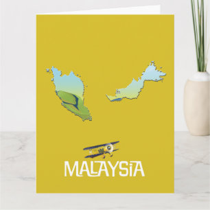Malaysia Travel map Card