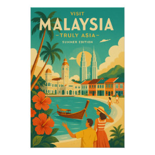 Malaysia – Truly Asia Summer Edition Poster
