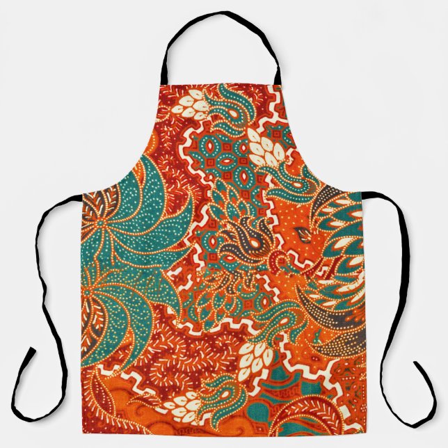 Malaysian Batik: Beautiful Art Pattern. Apron (Front)