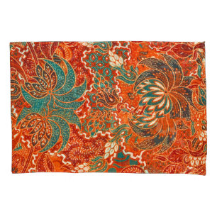 Malaysian Batik: Beautiful Art Pattern. Pillowcase