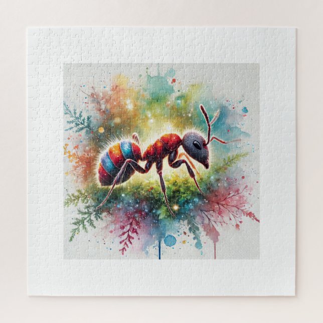 Malaysian exploding ant 221024AREF132 - Watercolor Jigsaw Puzzle (Vertical)