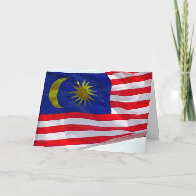 malaysian flag card (Front)