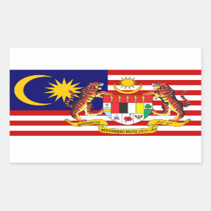 Malaysian Flag & Coat of Arms, Flag of Malaysia Sticker
