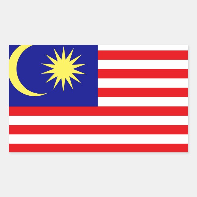 Malaysian Flag Sticker (Front)