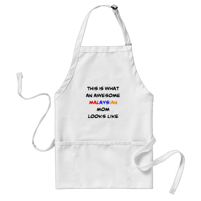 malaysian mom, awesome standard apron (Front)