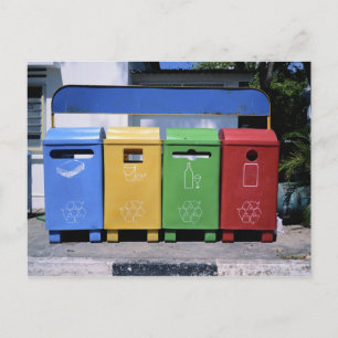 Malaysian Recycling Bins Postcard