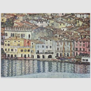 Malcesine at Lake Garda by Gustav Klimt Tissue Paper