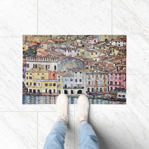 Malcesine at Lake Garda, Gustav Klimt Doormat