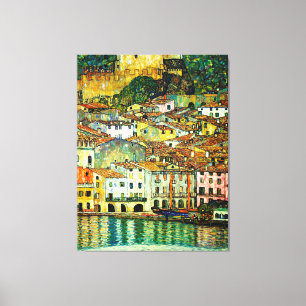 Malcesine on Lake Garda (1913), Gustav Klimt Canvas Print