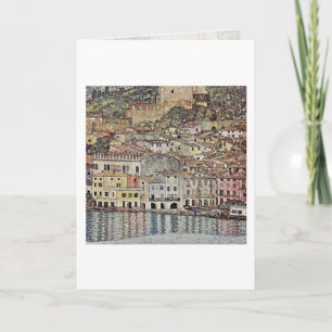 Malcesine On Lake Garda By Gustav Klimt Card