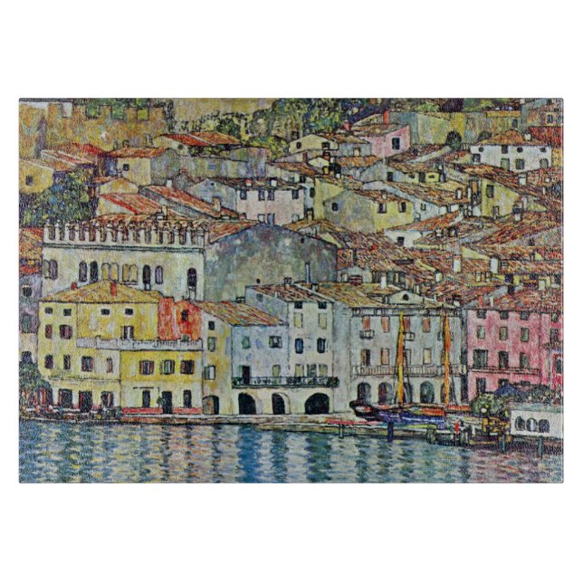 Malcesine on Lake Garda By Gustav Klimt Cutting Board (Front)
