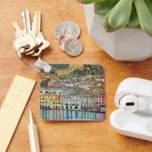 Malcesine on Lake Garda By Gustav Klimt Keychain
