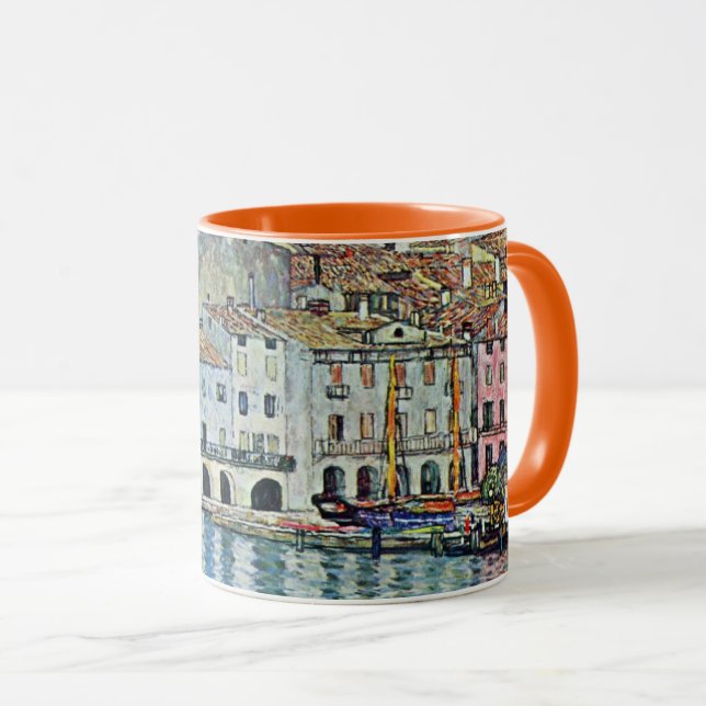 Malcesine on Lake Garda By Gustav Klimt Mug (Front Right)
