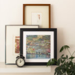 Malcesine on Lake Garda By Gustav Klimt Poster<br><div class="desc">Malcesine on Lake Garda (1913) by Gustav Klimt is a vintage Victorian Era Art Nouveau fine art symbolism painting. A beautiful view of the Italian city of Malcesine with buildings and houses on the edge of the harbor. The homes and boats cast a reflection in the calm water. You can...</div>
