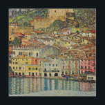 Malcesine on Lake Garda By Gustav Klimt Wood Wall Art<br><div class="desc">Malcesine on Lake Garda (1913) by Gustav Klimt is a vintage Victorian Era Art Nouveau fine art symbolism painting. A beautiful view of the Italian city of Malcesine with buildings and houses on the edge of the harbour. The homes and boats cast a reflection in the calm water. You can...</div>