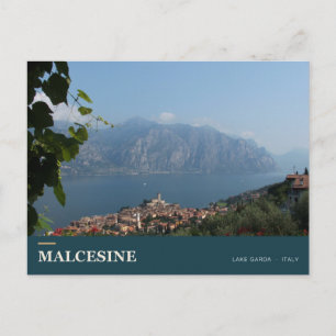 Malcesine Panorama and Lake Garda Postcard