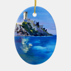 Malcesine with Castello Scaligero Ceramic Ornament