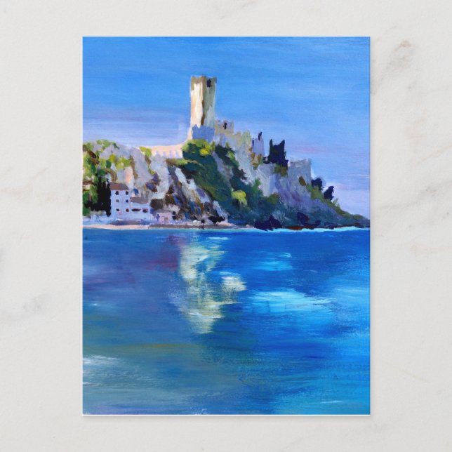 Malcesine with Castello Scaligero Postcard (Front)