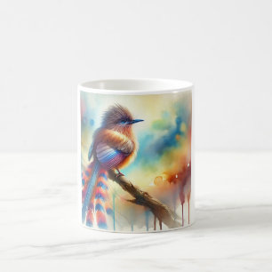 Malcoha bird 211024AREF136 - Watercolor Coffee Mug