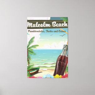 Malcolm Beach, Providenciales, Turks and Caicos Canvas Print