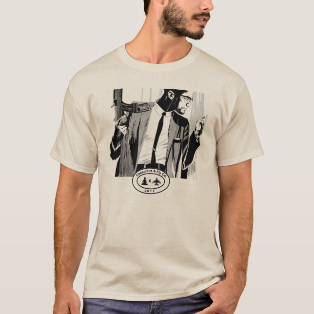 Malcolm Looking Out The Window T-Shirt (Front)
