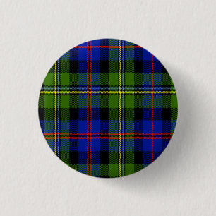 Malcolm Scottish Tartan 1 Inch Round Button