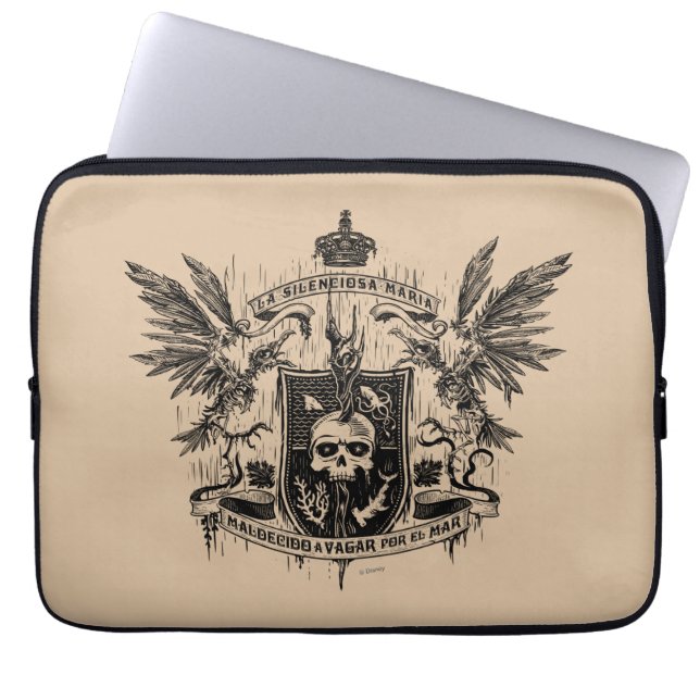 Maldecido a Vagar Por El Mar Laptop Sleeve (Front)