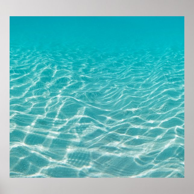Maldive Beach Reflections Beautiful View. Poster (Front)