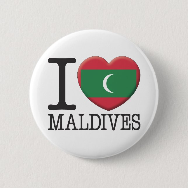 Maldives 2 Inch Round Button (Front)