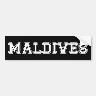 Maldives Bumper Sticker