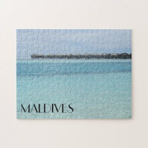 maldives bungalows jigsaw puzzle