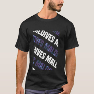 Maldives Camo Pattern Purple Camouflage T-Shirt