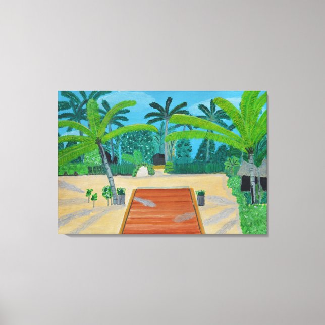 Maldives Canvas Art  (Front)