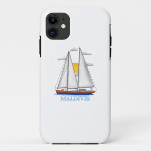 Maldives Coastal Nautical Sailing Sailor iPhone 11 Case
