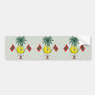 Maldives Coat of Arms detail Bumper Sticker