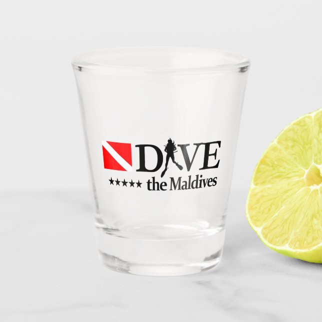 Maldives DV4 Shot Glass (Front)