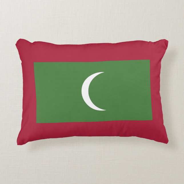 Maldives flag accent pillow (Front)