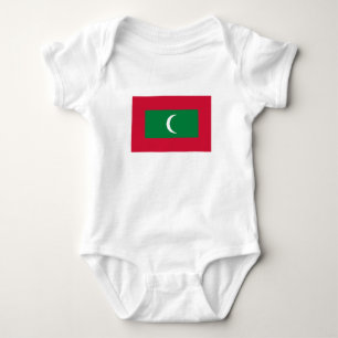 Maldives Flag Baby Bodysuit