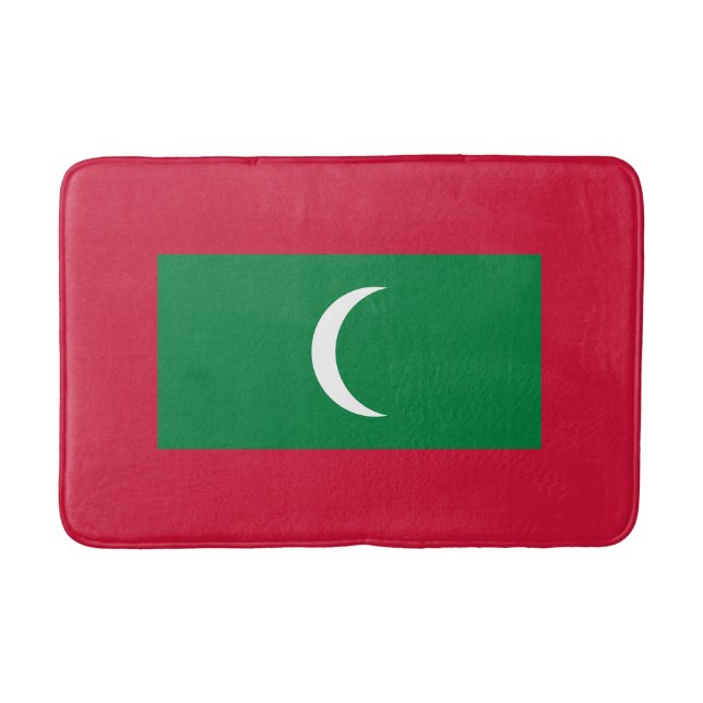 Maldives Flag Bath Mat (Front)