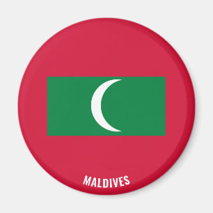 Maldives Flag Charming Patriotic Magnet
