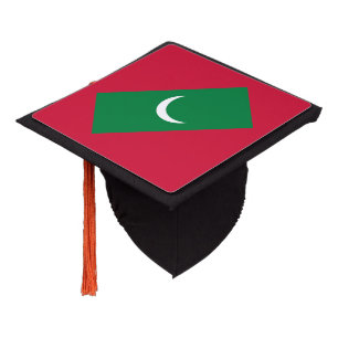 Maldives Flag Graduation Cap Topper