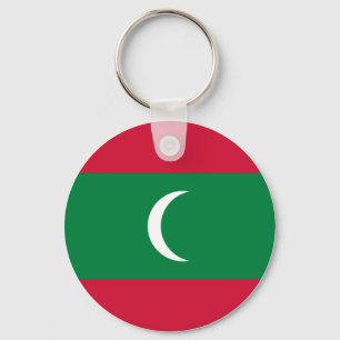 Maldives Flag Keychain