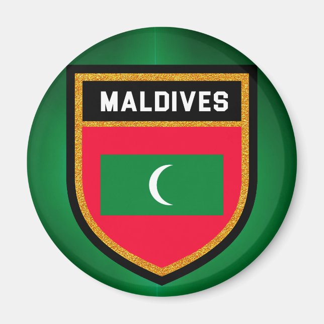 Maldives Flag Magnet (Front)