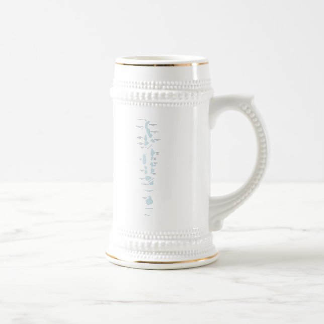 Maldives Flag ~ Map Mug (Right)