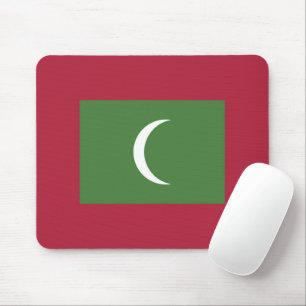 Maldives flag mouse pad