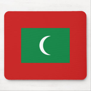 Maldives Flag Mousepad