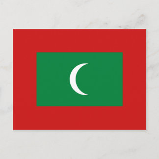 Maldives Flag Postcard