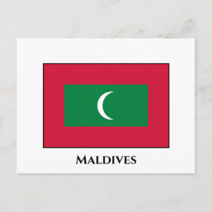 Maldives Flag Postcard